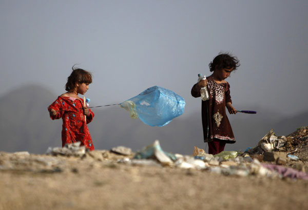 Afghan children in Kabul