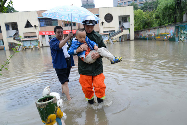 Rescue in the rain