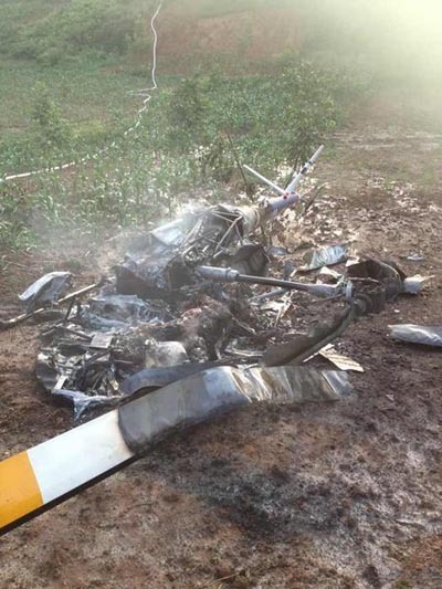 Two die in police helicopter crash in NW China