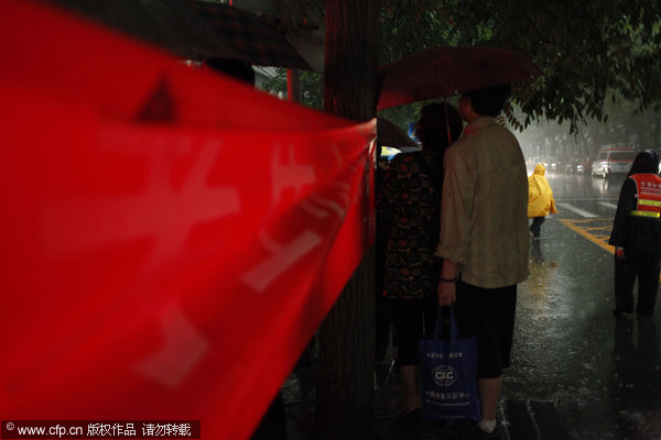 Heavy rain hits China