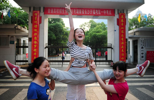 Students relieved from gaokao