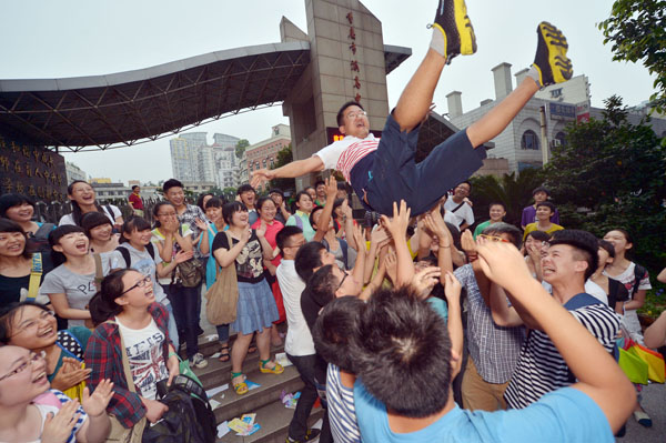 Students relieved from gaokao