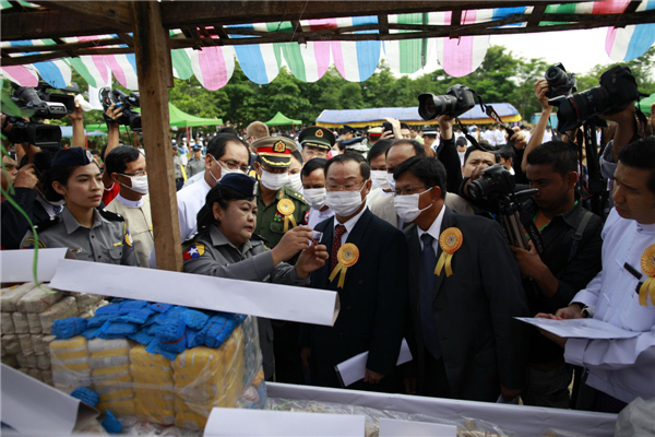 Drugs destroyed to mark anti-drug day