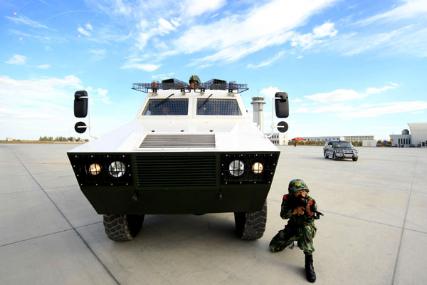 Emergency rescue drill held in NW China