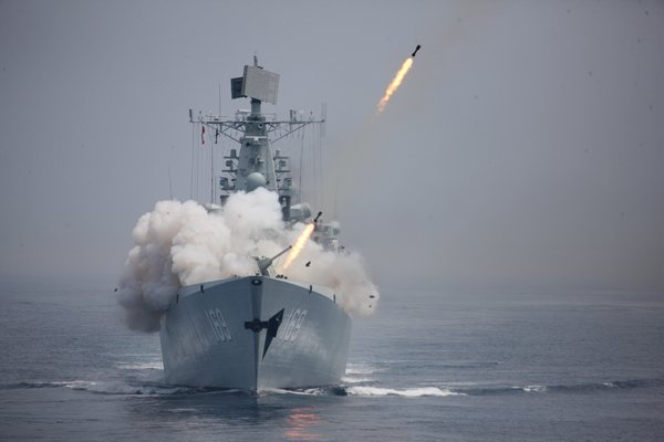 China-Russia sea drill blasts off