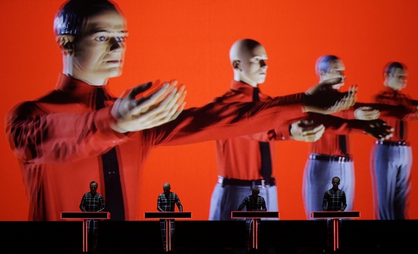 German band performs with 3D stage set