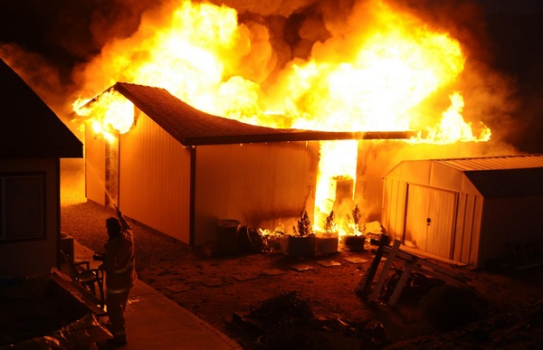 A house fire broke out in California