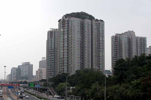 Man builds villa on top of apartment tower