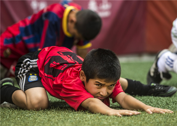 Soccer dreams for Xinjiang teens