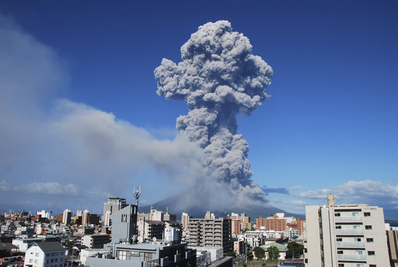 500th eruption of Sakurajima Volcano in 2013