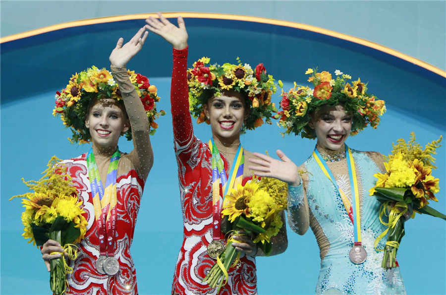 Moments from 32nd rhythmic gymnastics worlds