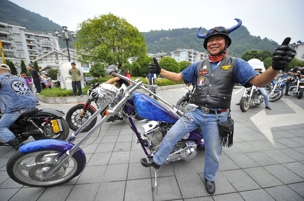 Roar and thrill of Harley music riders