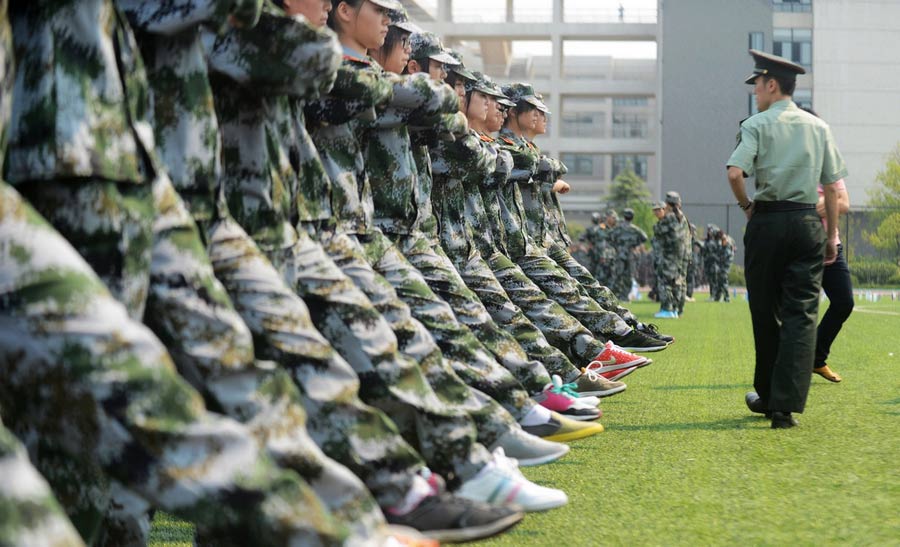 Students face new term and military training