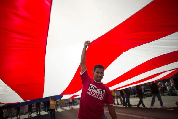 Protesters demand immigration reform in US