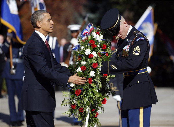 US honors its veterans with ceremonies, parades