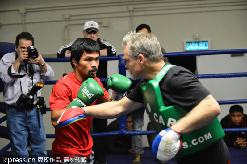 Pacquiao gears up for Rios showdown in Maca