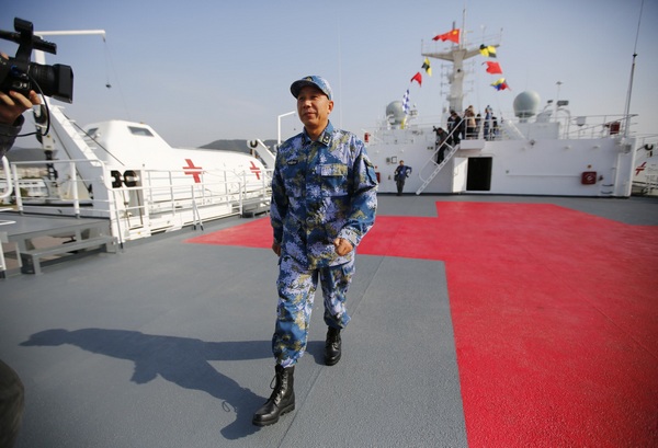 China's <I>Peace Ark</I> departs for Philippines