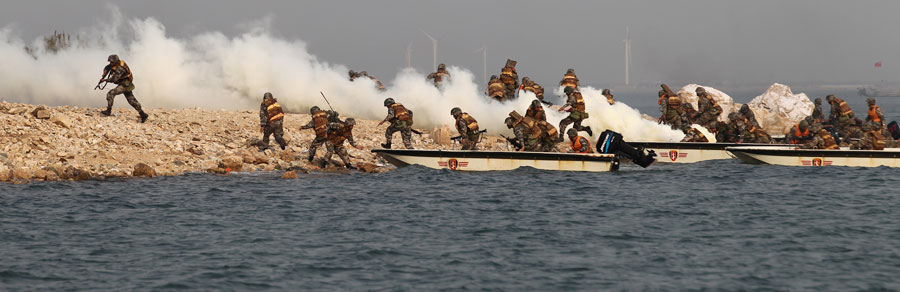 Training exercise of People's Liberation Army