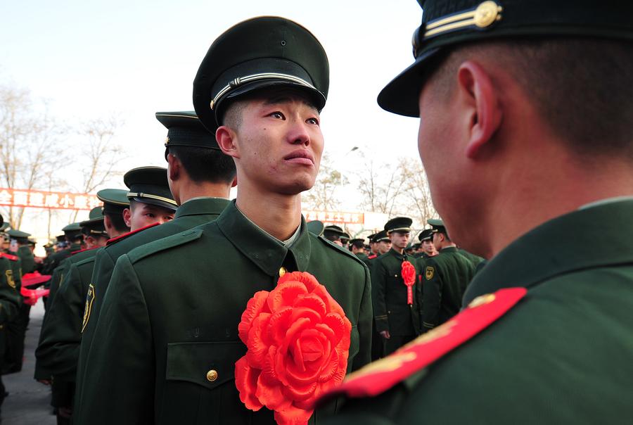 Tears show strength of military bonds
