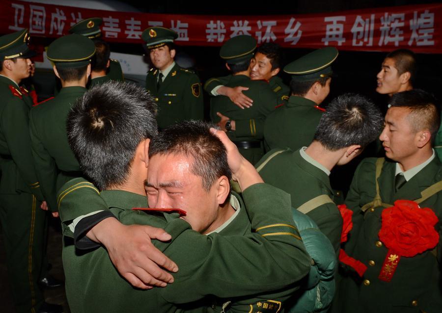 Tears show strength of military bonds