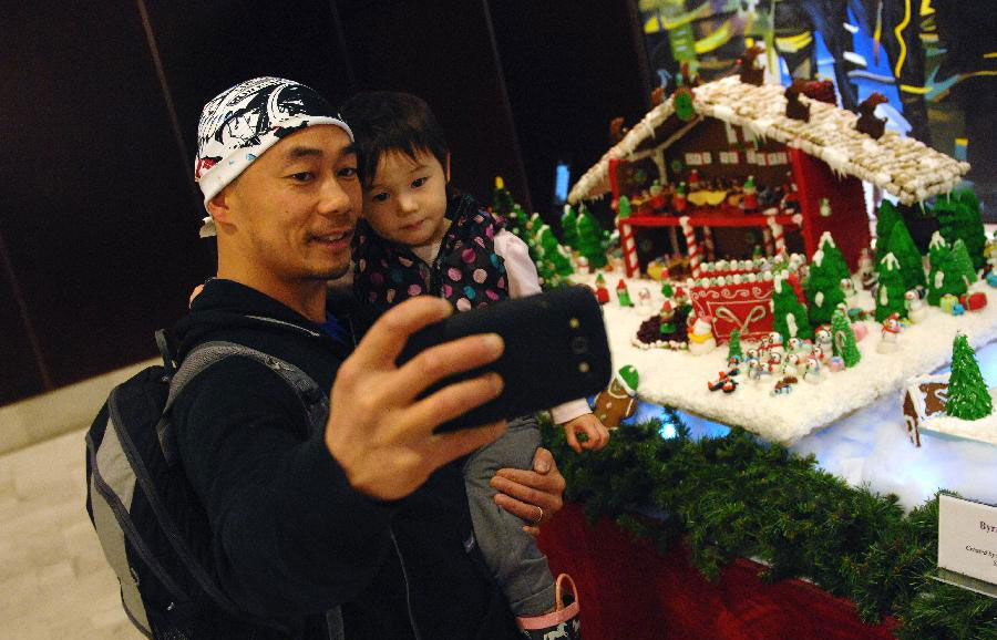 Gingerbread village displayed in Canada