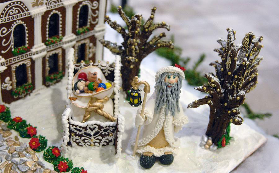Gingerbread village displayed in Canada