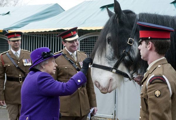 World leaders on horses