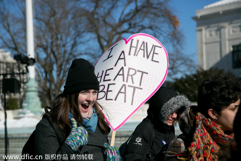 US anti-abortion rallies march for life