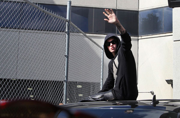 Bieber released from custody on DUI charge