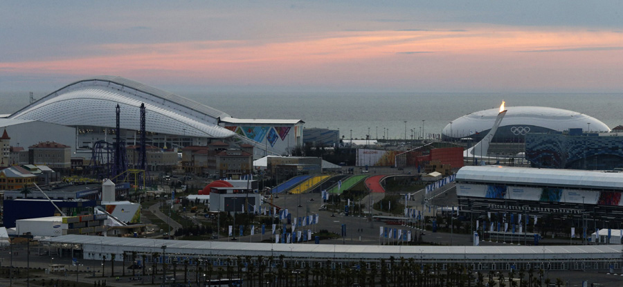 Olympic flame ready to be lit