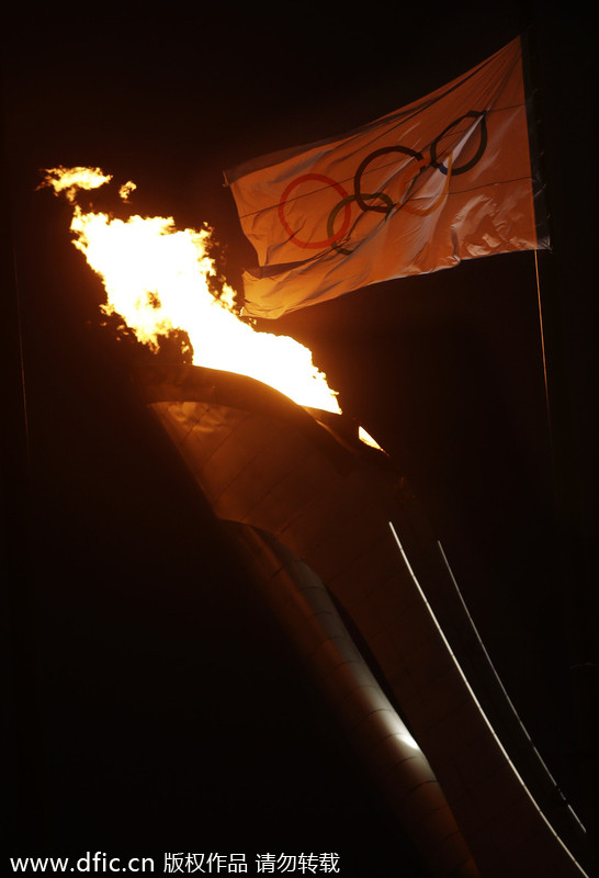 Sochi Olympic cauldron tested by fire crew
