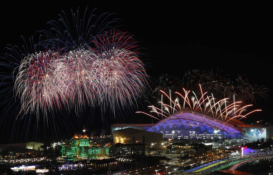 Fireworks rehearsal for Sochi