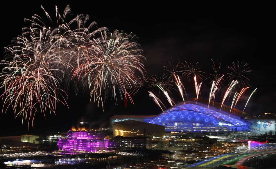 Fireworks rehearsal for Sochi