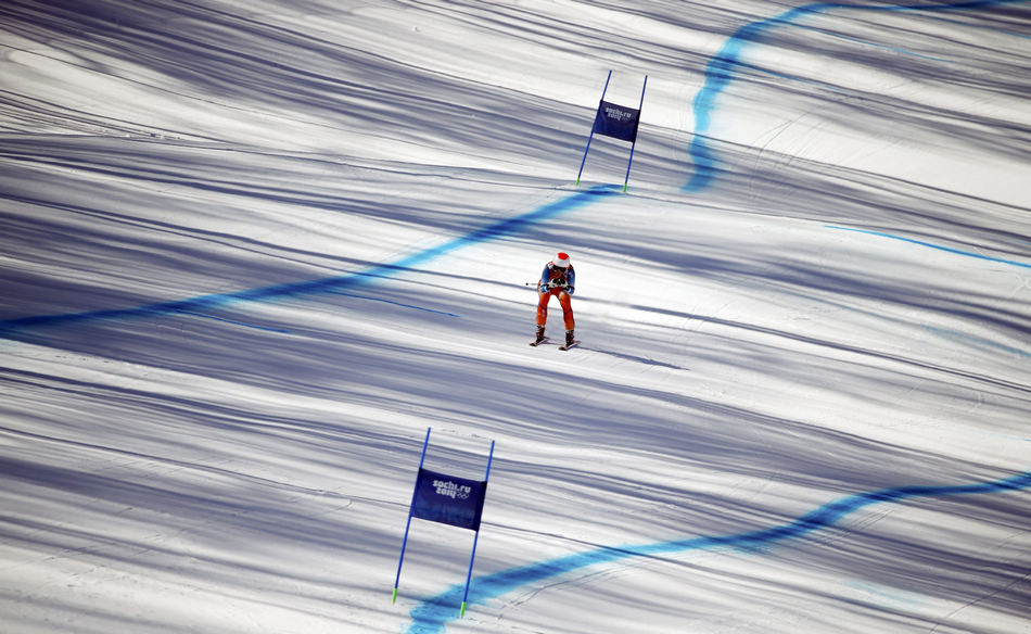 Sochi: Training for alpine skiing downhill