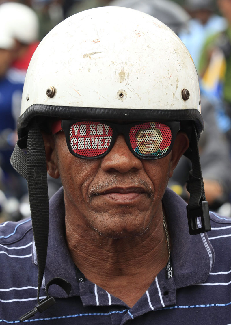 Motorcyclist rally supporting Venezuela's President Maduro