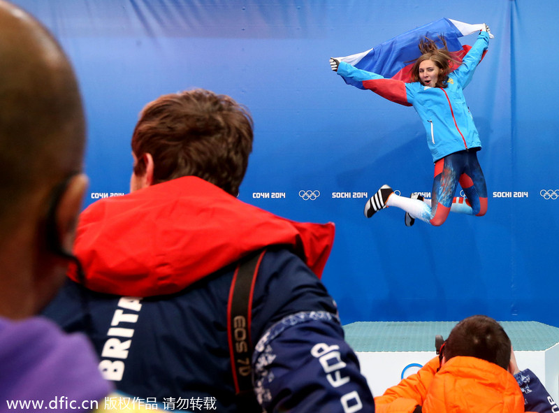 Top 10 moments of podium celebration in Sochi