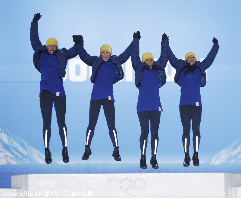 Top 10 moments of podium celebration in Sochi