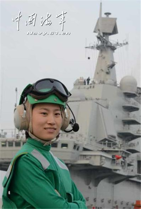 Women stake claim for equality on aircraft carrier