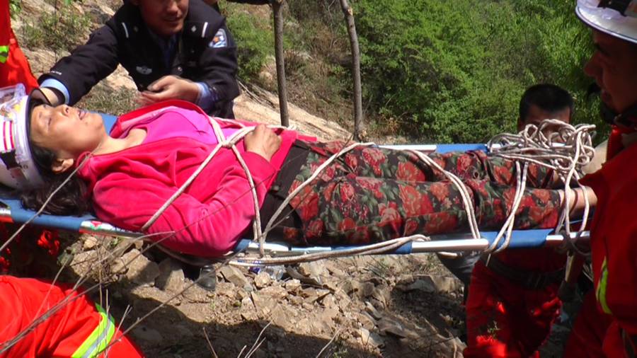 Woman survives for five days on half a bottle of water
