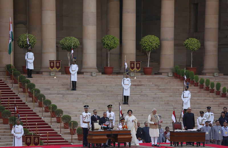 Modi sworn in as new Indian PM