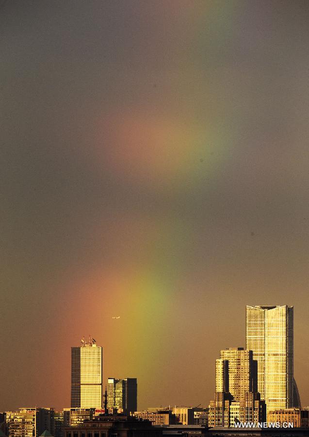 Rainbow after the rain in Beijing
