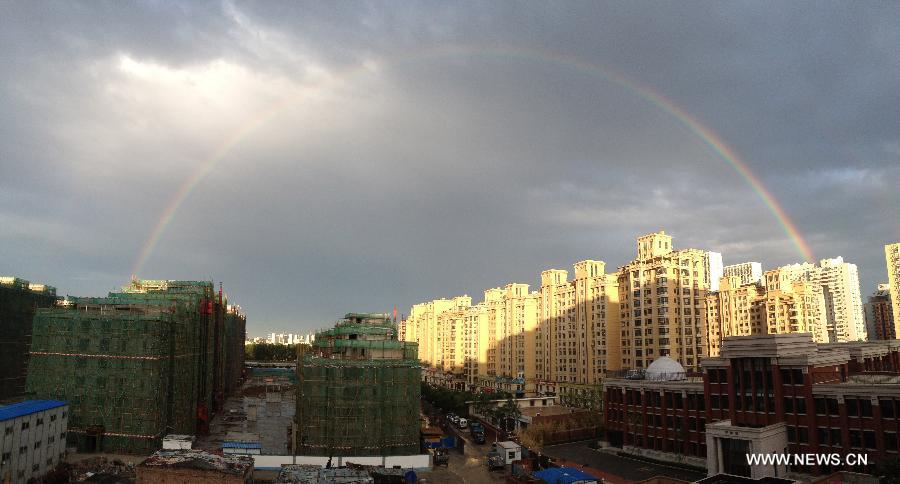 Rainbow after the rain in Beijing