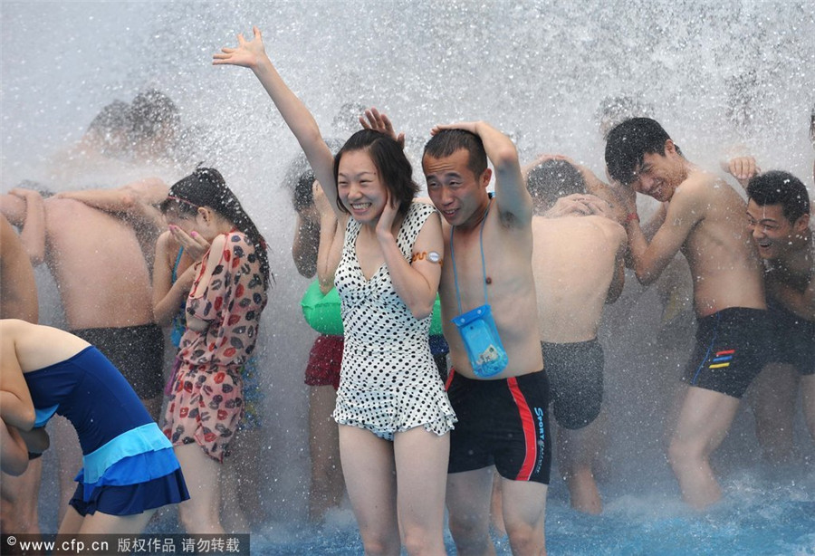 Water fun helps cool off the summer heat