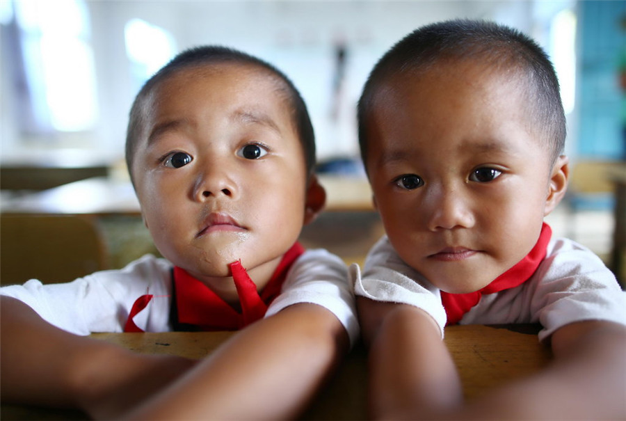 Children start new term on lonely islet