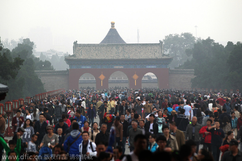 Visitors trade cash for luck at World Heritage site