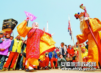 Anhui folk culture shows kick off for Spring Festival