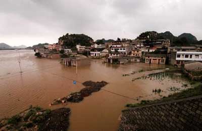 Floods, hail leave 18 dead, 12 missing in Guizhou