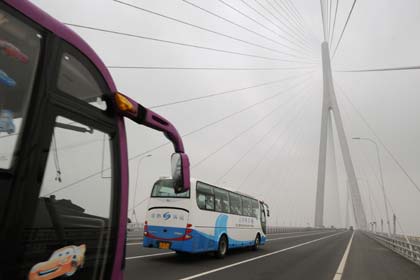 World's largest cable-stayed bridge formally opened in China