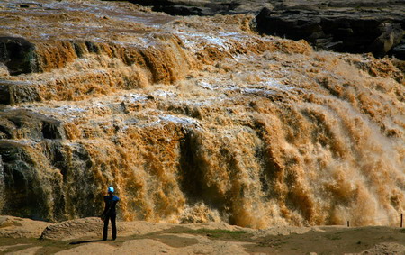 Rain Unleashes Hukou Waterfall