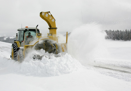Heavy snowfall in Xinjiang Uygur autonomous region